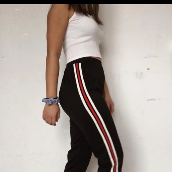 High Waisted Striped Sports Pants - Picture 6 of 7